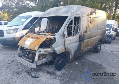 2018 Ram Promaster 2500 High Roof 136 Wb из США, поврежденный, VIN 3C6TRVCG8JE138944